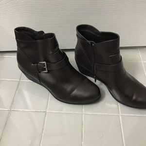 Brown Wedge Boots size 12